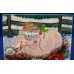 BENAYA PORCELAIN DISPLAY TILE, TRIVET OR TEAPOT STAND - CHRISTMAS PIG